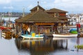 Wooden Boats museum on the Lake Union. Royalty Free Stock Photo